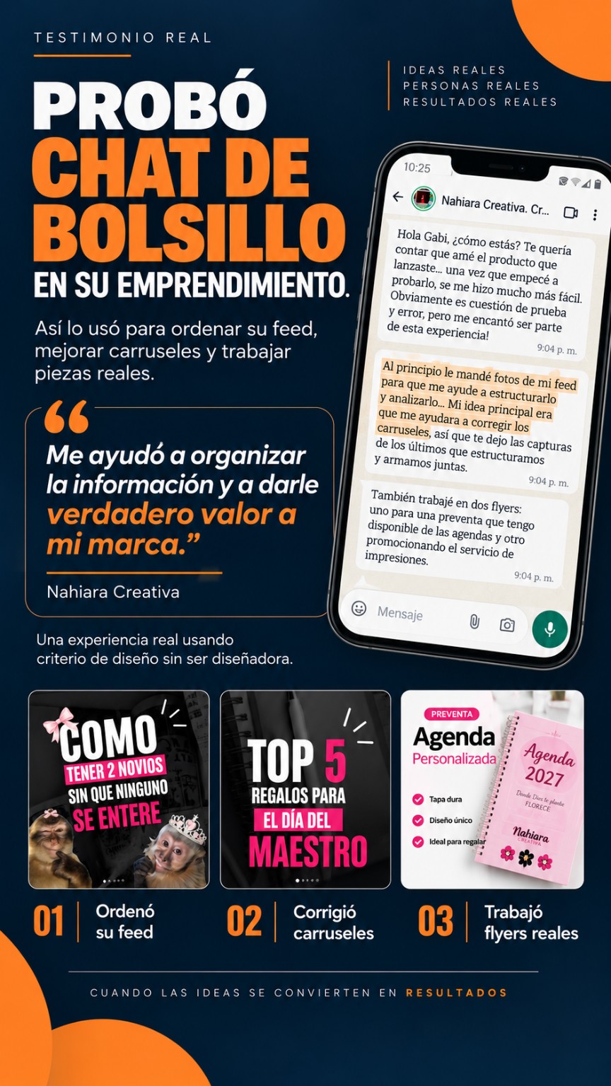 Su experiencia con Tu DG de bolsillo · Nahiara Creativa